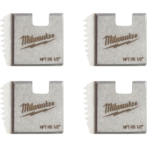 Matrices de tuyauterie portables NPT, Pour tuyau de 1/2", Alliage/Acier rapide WestPier