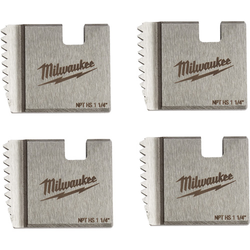 Matrices de tuyauterie portables NPT, Pour tuyau de 1-1/4", Acier rapide WestPier