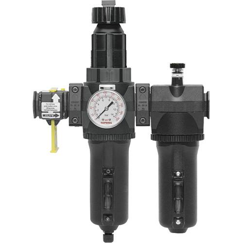 Automatic Drain Filter, Regulator & Lubricator with Metal Bowl & Gauge Modulair 400, 3/4" NPT WestPier