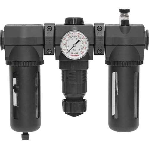 Filtre, d&eacute;tendeur & lubrificateur Modulair 400 avec drain manuel & bol standard, 3/4" NPTF WestPier