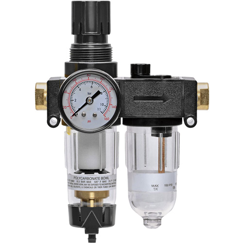 Filter/Regulator & Lubricator with Gauge Modulair 200, 1/4" NPTF WestPier