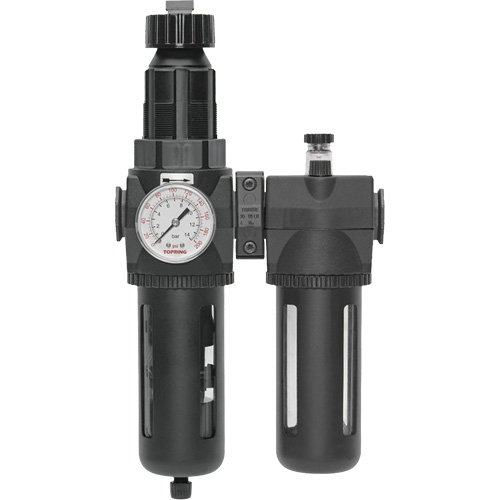 Filter/Regulator & Lubricator Modulair 400 with Gauge & Standard Bowl, 1/2" NPTF WestPier