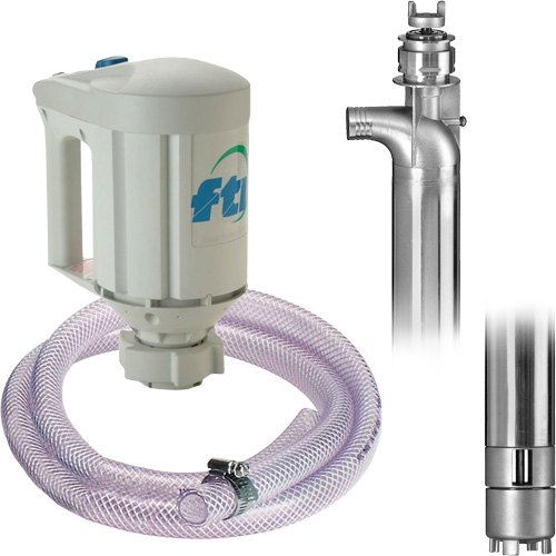PFS-40 Drum Pump Kit with M3V Motor, Stainless Steel WestPier
