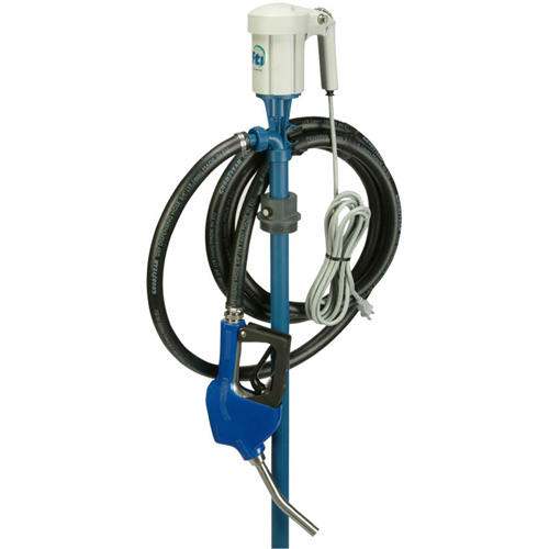 Trousse de pompe pour baril EFP-40 avec moteur S1 avec accessoires pour fluide d&eacute;chappement diesel (DEF), Polypropyl&egrave;ne/Acier inoxydable WestPier
