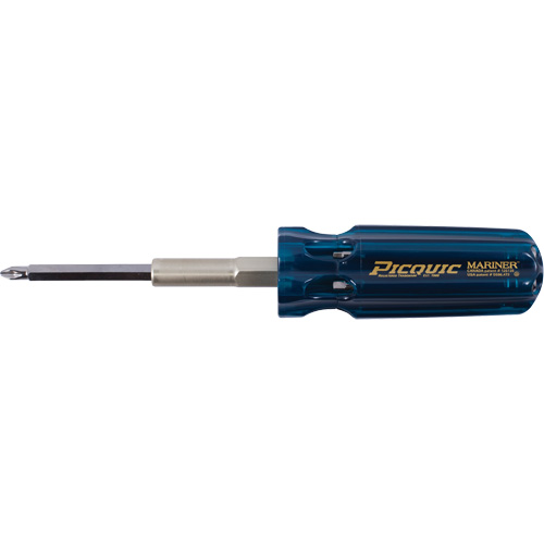 The Mariner Multibit Screwdriver, 6" L, Plastic Handle WestPier