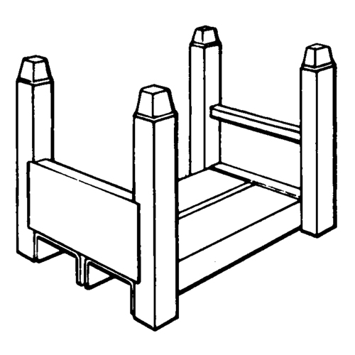 Portable Stacking Racks, 15" W x 22" D, 5600 lbs. Capacity WestPier