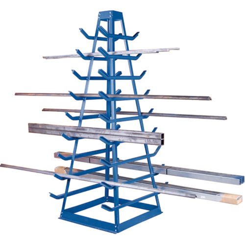 Bar Storage Racks - Horizontal Bar Racks, Horizontal, 9 Levels, 18" W x 40" D x 84" H, 1800 lbs. Cap. WestPier