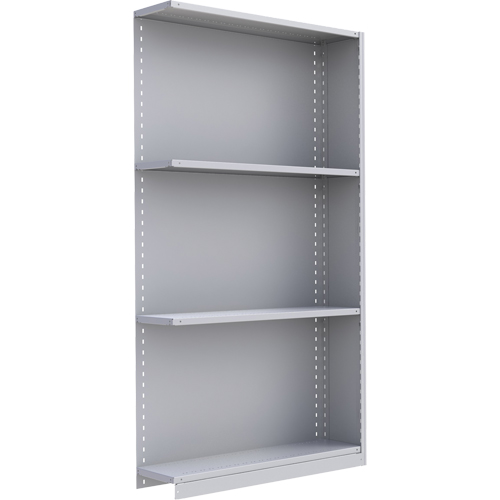 &eacute;l&eacute;ment de rayonnage Interlok, Acier, Sans boulons, Capacit&eacute; 450 lb, 48" la x 88" h x 24" p WestPier