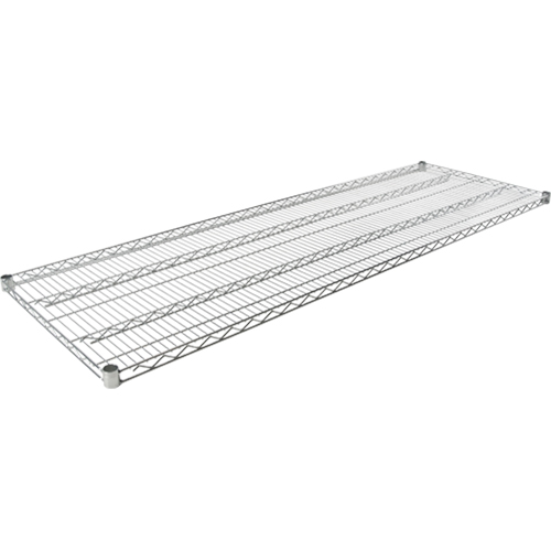 Wire Shelf for Heavy-Duty Chromate Wire Shelving, 60" W x 24" D, 600 lbs. Capacity WestPier