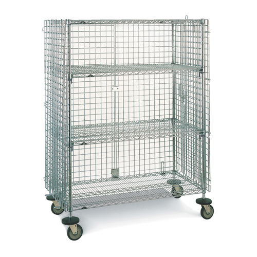 Wire Shelf Cart, Chrome Plated, 21-1/2" x 68-1/2" x 40", 500 lbs. Capacity WestPier
