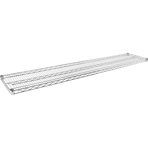 Tablette en treillis pour &eacute;tag&egrave;re robuste en treillis chromat&eacute;, 60" la x 14" p, Capacit&eacute; de 600 lb WestPier