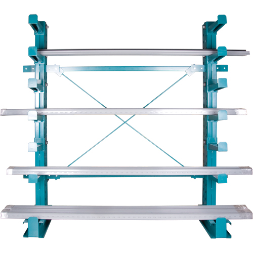 Cantilever Bar-Stock Racking - Light-Duty, Single Sided, 12" Arm, 75" H WestPier