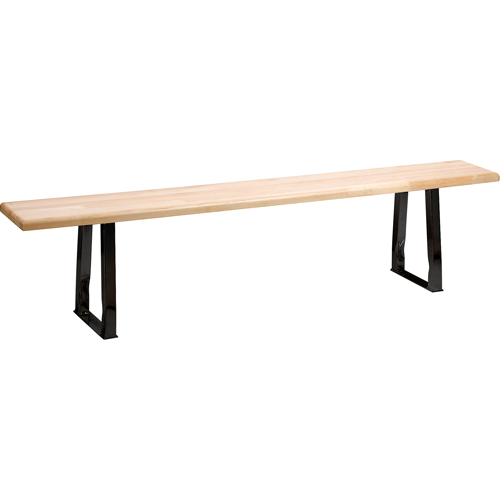 Locker Room Bench, Wood, 48" L x 9-1/2" W x 16-1/2" H WestPier