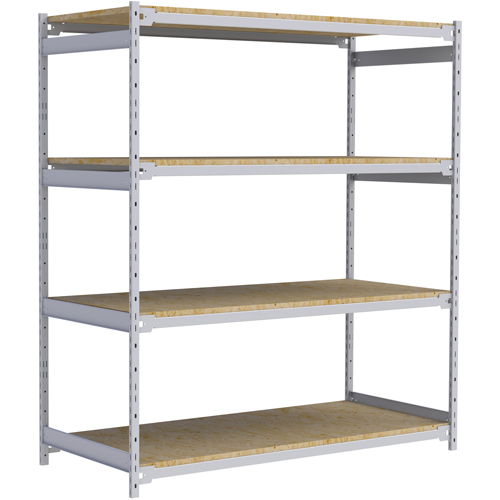 &eacute;tag&egrave;re-classeur de grande largeur, Acier, 4 Tablettes, 72" la x 32" p x 84" h WestPier