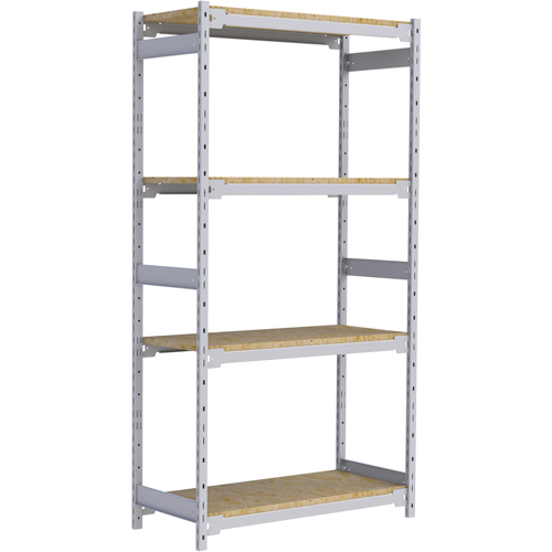 &eacute;tag&egrave;re-classeur de grande largeur, Acier, 4 Tablettes, 42" la x 18" p x 84" h WestPier