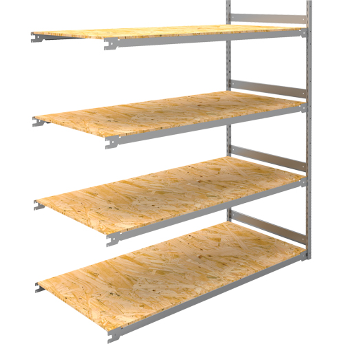 &eacute;tag&egrave;re-classeur de grande largeur, Acier, 4 Tablettes, 72" la x 32" p x 84" h, Ensemble Ajout WestPier