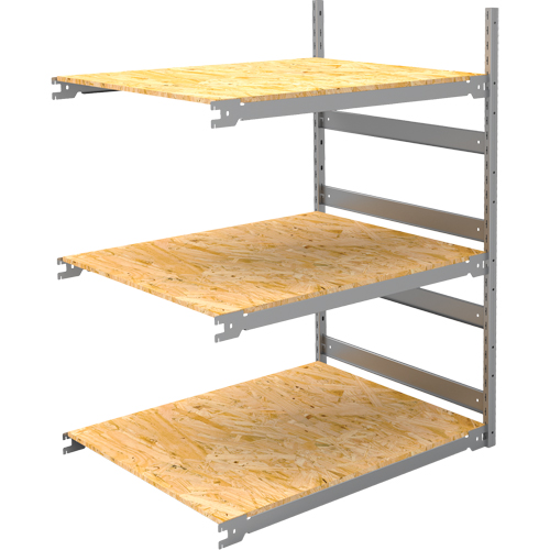 &eacute;tag&egrave;re-classeur de grande largeur, Acier, 3 Tablettes, 42" la x 32" p x 60" h, Ensemble Ajout WestPier
