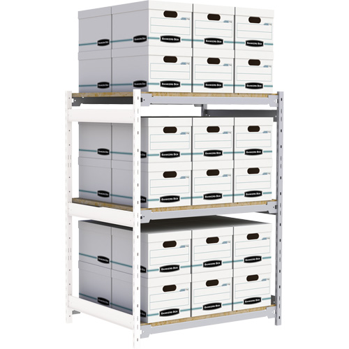 &eacute;tag&egrave;re-classeur de grande largeur, Acier, 3 Tablettes, 42" la x 32" p x 60" h, Ensemble Ajout WestPier