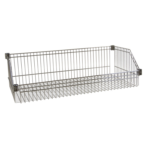 Panier-tablette en treillis m&eacute;tallique, 18" la x 48" p, Capacit&eacute; de 400 lb WestPier