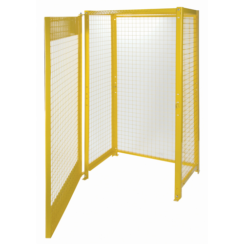 Gas Cylinder Cabinets, 10 Cylinder Capacity, 44" W x 30" D x 74" H, Yellow WestPier