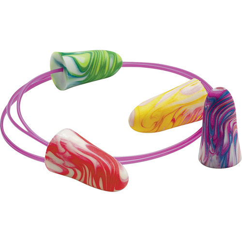 Bouchons d'oreilles en mousse SparkPlugs, Vrac - Boîte, Avec cordon WestPier