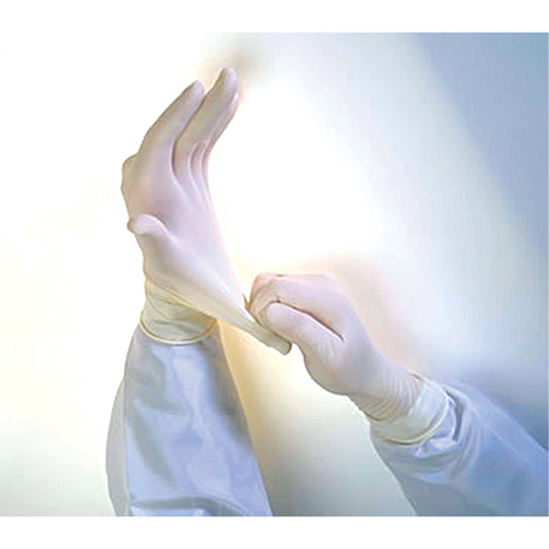 QRP Qualatex&reg; Miracle Grip Examination Gloves, Medium, Latex, 6-mil, Powder-Free, White WestPier