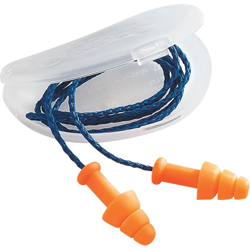 Bouchons d'oreilles SmartFit de Howard Leight, Avec cordon, Vrac - Sac en poly, 25 dB NRR, Taille unique WestPier