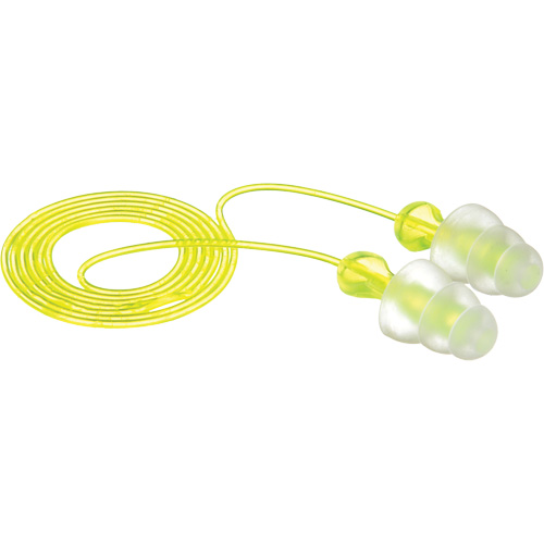 E-A-R Tri-Flange Reusable Earplugs, Corded, Bulk - Polybag, 26 dB NRR, One-Size WestPier