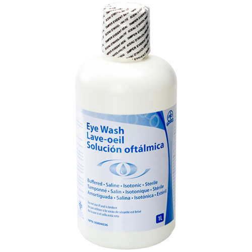 Accessoires pour poste de douche oculaire - Solution ophtalmique, 32 oz WestPier
