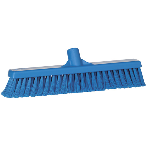 Balai hygi&eacute;nique pour service alimentaire, 15,7"x2", Polypropyl&egrave;ne, Bleu WestPier