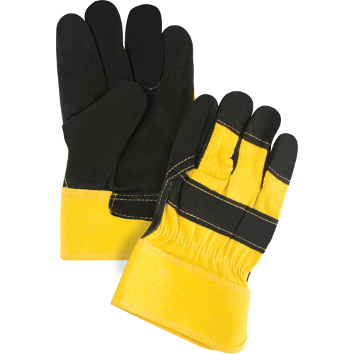 Gants d'ajusteur doubl&eacute;s pour l'hiver &agrave; chaleur sup&eacute;rieure, Grand, Paume en Cuir de vache refendu, Doublure en Thinsulate WestPier