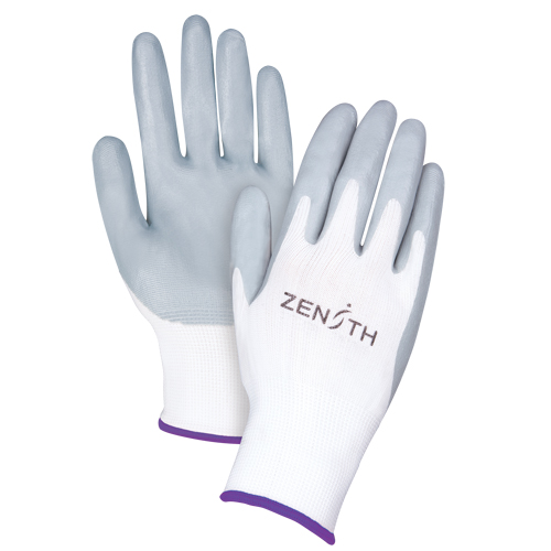 Gants l&eacute;gers enduits et respirants, 6/T-petit, R&ecirc;vetement Mousse de nitrile, Calibre 13, Enveloppe en Polyester WestPier