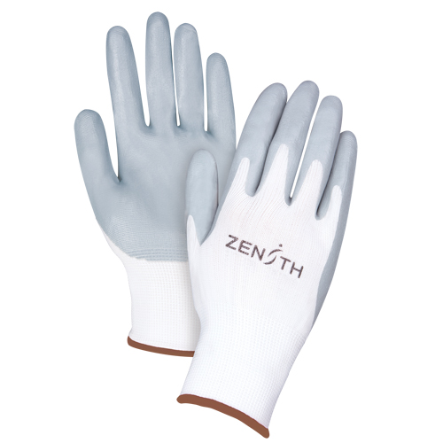 Lightweight Breathable Coated Gloves, 9/Large, Foam Nitrile Coating, 13 Gauge, Polyester Shell WestPier