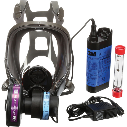 Appareils de protection respiratoire (APR) &agrave; &eacute;puration d'air motoris&eacute; port&eacute;s sur le visage Powerflow, Respirateur &agrave; masque, Pile NiCd WestPier