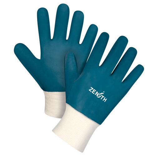 Gants &agrave; poignet en tricot de poids lourd, 11/2T-Grand, R&ecirc;vetement Nitrile, Enveloppe en Coton WestPier