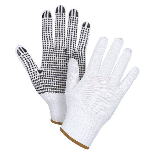 Gants tricot&eacute;s &agrave; pois, Poly/coton, Un c&ocirc;t&eacute;, Calibre 7, Grand WestPier