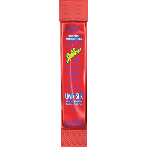 Sqwincher&reg; ZERO&reg; Qwik Stik Rehydration Drink, Powder, Fruit Punch WestPier