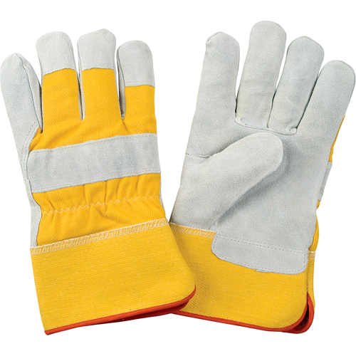 Gants d'ajusteur doubl&eacute;s pour l'hiver de premi&egrave;re qualit&eacute;, 2T-Grand, Paume en Cuir de vache refendu, Doublure en Molleton de mousse WestPier