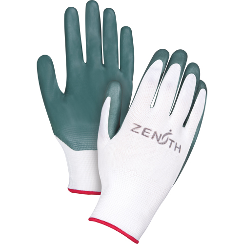 Gants enduits confortables de premi&egrave;re qualit&eacute;, 8/Moyen, R&ecirc;vetement Nitrile, Calibre 13, Enveloppe en Polyester WestPier