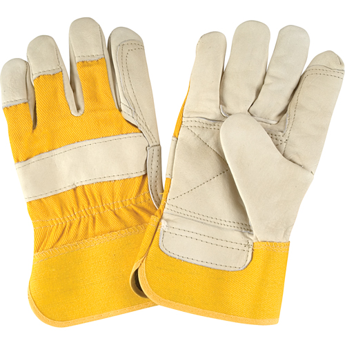 Premium Quality Fitters Gloves, Large, Grain Cowhide Palm, Cotton Inner Lining WestPier