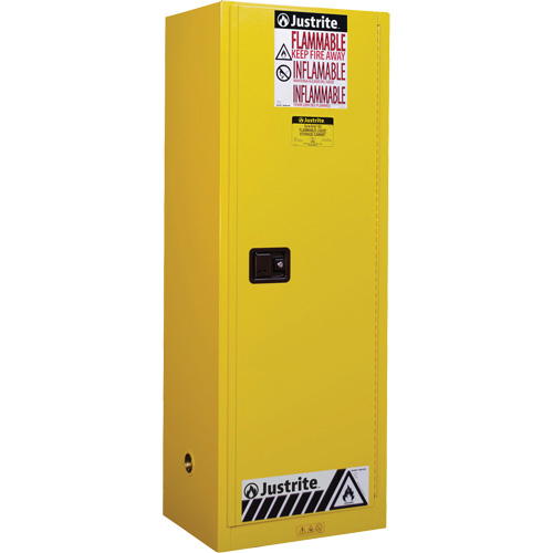 Armoire de s&eacute;curit&eacute; pour produits inflammables EX Slimline Sure-Grip , 22 gal., 1 Porte(s), 23,25" La x 65" h x 18" p WestPier