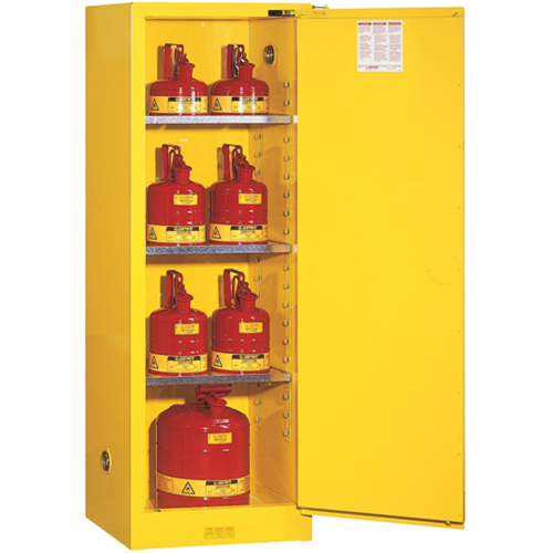 Armoire de s&eacute;curit&eacute; pour produits inflammables EX Slimline Sure-Grip , 22 gal., 1 Porte(s), 23,25" La x 65" h x 18" p WestPier