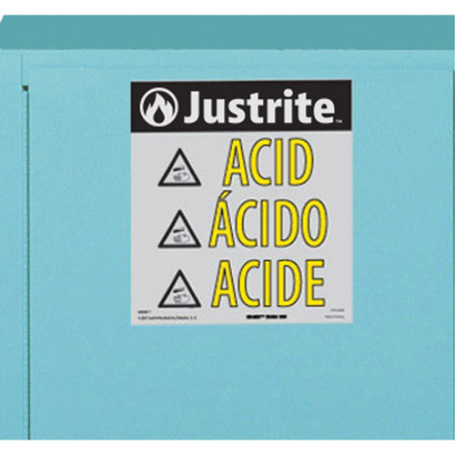 Armoires de s&eacute;curit&eacute; pour acides & produits corrosifs avec doublure ChemCor, 22 gal., 35" x 35" x 22" WestPier