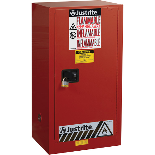 Armoire de s&eacute;curit&eacute; pour la peinture et les encres combustibles EX Sure-Grip, 20 gal., 2 tablettes WestPier