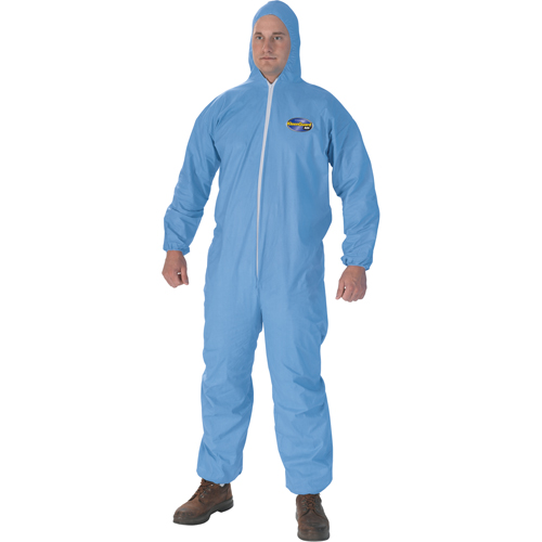 Kleenguard A65 Coveralls, Large, Blue, FR Treated Fabric WestPier
