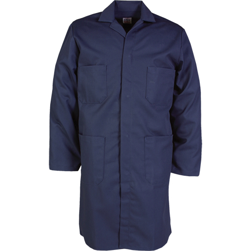 Lab Coat, Poly-Cotton, 46, Navy Blue WestPier