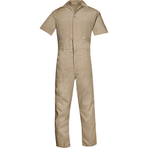 Short Sleeved Coveralls, Men's, Tan, Size Small WestPier