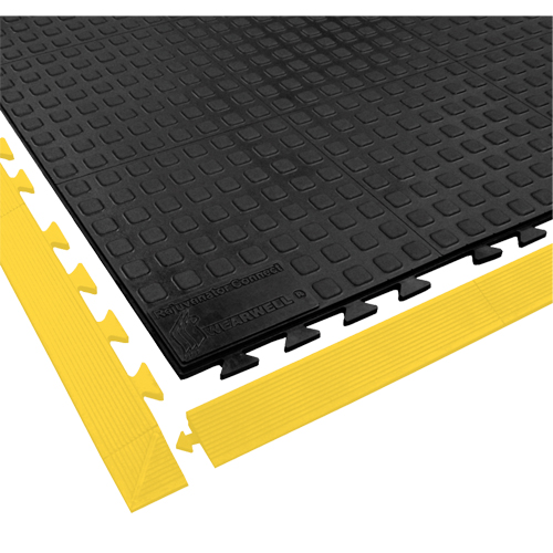 Rejuvenator Connect No. 502 Matting, Polyurethane, 3' W x 3' L, 5/8" Thick, Black WestPier