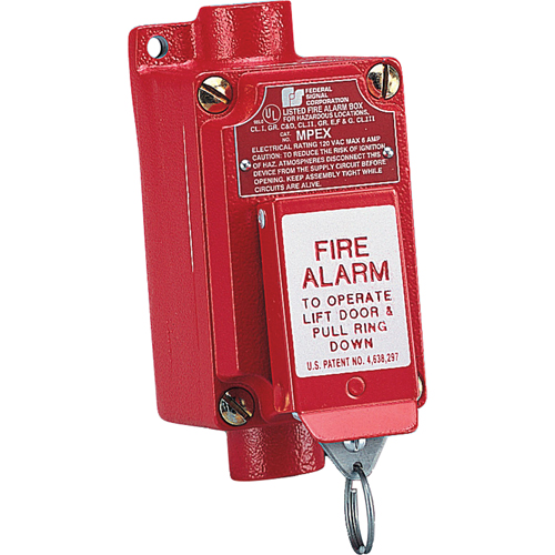 Explosion-proof Fire Alarm Pull Station (mpex) Two-step Operation Prevents Accidental Activation WestPier