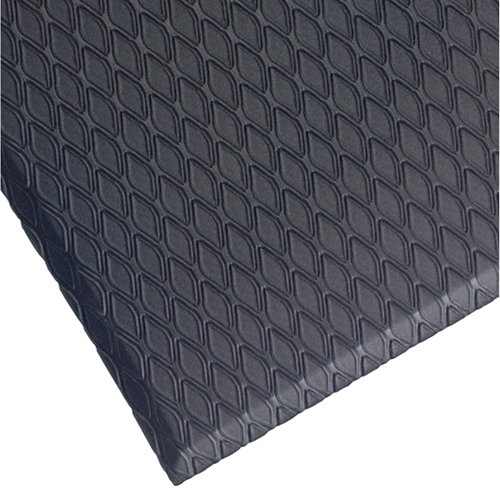 Cushion Max Mats, Diamond, 2' x 3' x 5/8", Charcoal, Nitrile/PVC WestPier